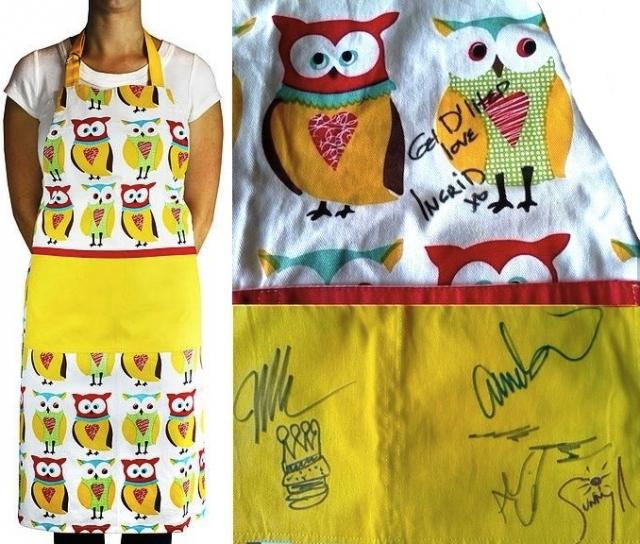Apron Signed by 6 Celebrity Chefs